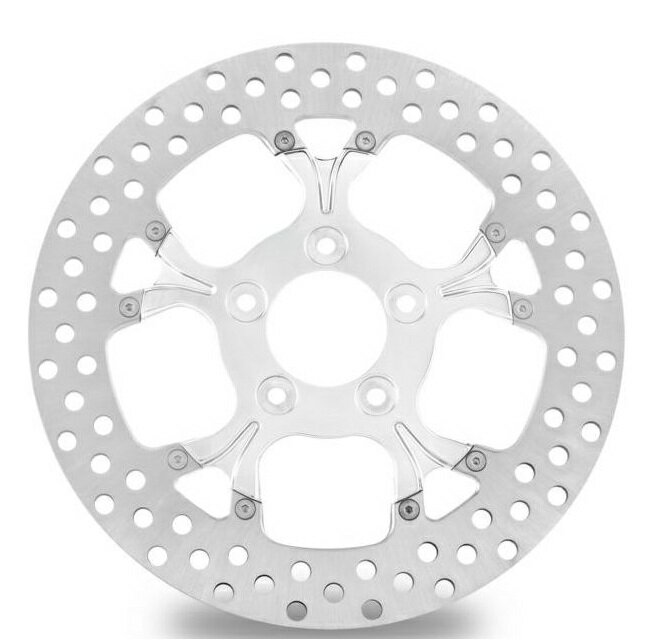 0133-1800GALLS-CHGALAXY ローター 11.8インチ　フロント左　クローム