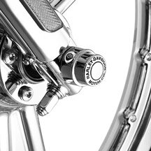 Rakuten - 43063-04クロームH-D MOTOR COロゴフロントアクスルナットカバーキット