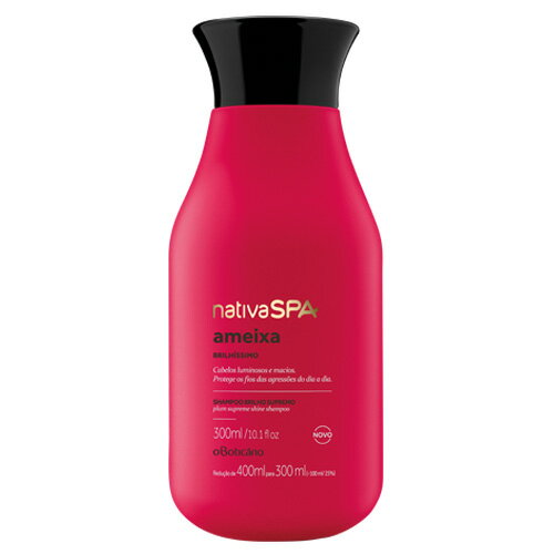 O Boticario Nativa SPA ナチーバ スパ ブラジルコスメ ダメージケア シャンプー アメーシャ プルーン Ameixa Shampoo Brilhissimo 300ml BT202424