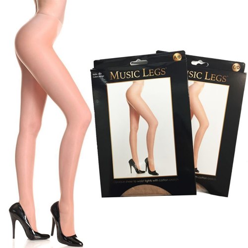 ML383BEIGE [【パンティストッキング】光沢あり!ハイウエスト　パフォーマンスステージ　ストッキング]