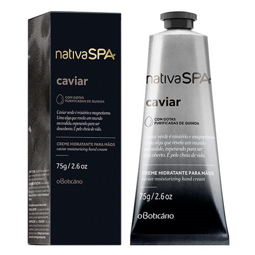 O Boticario Nativa SPA ブラジルコスメ ハンドクリーム CAVIAR Creme Para Maos 75g BT202455