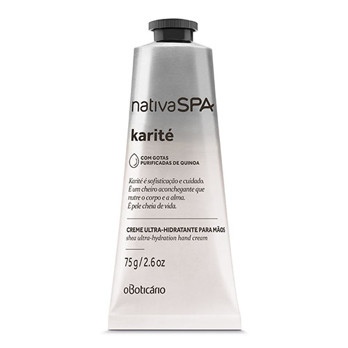 O Boticario Nativa SPA ナチーバ スパ ブラジルコスメ ハンドクリーム Karite Creme Ultra Hidratante Para Maos 75g BT202477