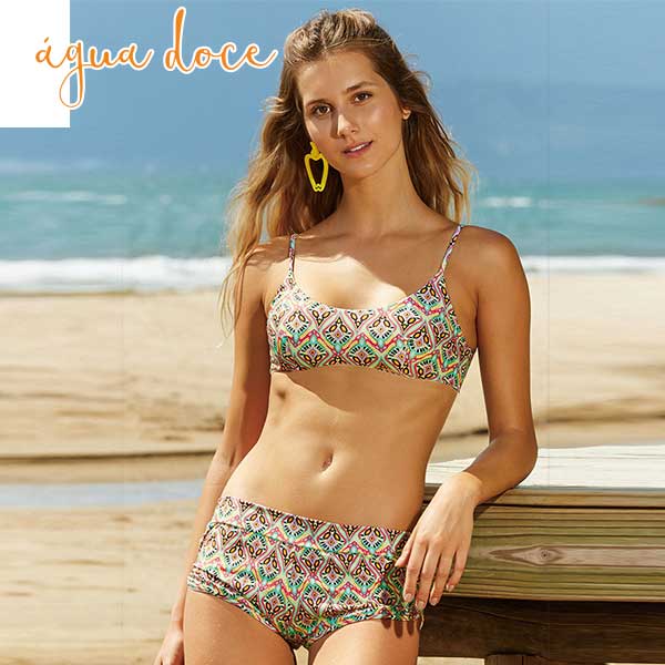 レディース水着 ビーチウエア AGUA DOCE アグアドーセ ブラジリアン水着 サイズ S M カラー イエロー Beach Bikini AD14455