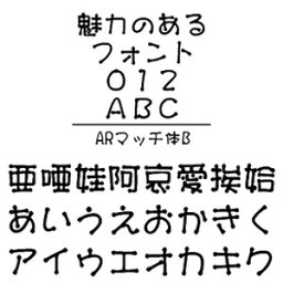 【ポイント10倍】【35分でお届け】ARマッチ体B (Windows版 TrueTypeフォントJIS2004字形対応版) 【C&G】【ダウンロード版】