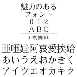 【ポイント10倍】【35分でお届け】AR明朝体L (Windows版 TrueTypeフォントJIS2004字形対応版) 【C&G】【ダウンロード版】