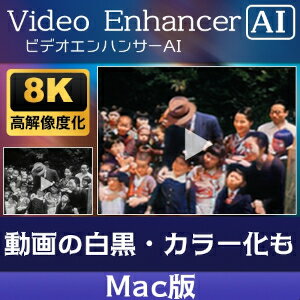 【ポイント10倍】【35分でお届け】AVCLabs Video Enhancer AI Mac版【メディアナビ】【Media Navi】【ダウンロード版】