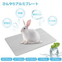 同じサイズ2枚セットアルミプレート ペット ひんやりマット 夏 ペット ウサギ うさぎ ひんやり マット 猫 犬 ハムスター 熱中症対策 物理冷却 クールマット