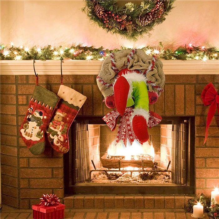 クリスマスリース クリスマス サンタクロースに変装 クリスマス クリスマスリース...