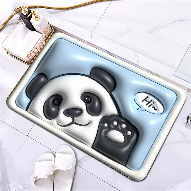 Rakuten - バスマット バスマット 速乾 吸水 40x60cm 50x80cm 60x90cm 立体花柄 吸水速乾 吸水性 滑り止め お風呂 浴室 長方形 洗濯可 丸洗い 高吸水 足ふきマット 足拭きマット ふわふわ 絨毯 高密度 洗面所 風呂マット 丸洗い 滑り止め 台所マット お手入れ簡単 通年 新生活