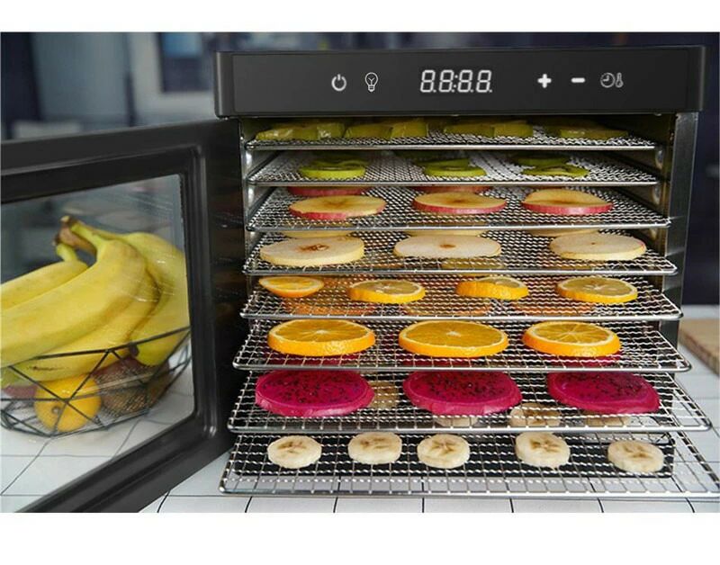 手づくり 乾物 野菜乾燥 便利 ドライフードメーカー 8層トレイ大容量 小型 ドライフルーツメーカー 業..