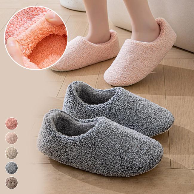 裏起毛ルームシューズ スリッパ 冬 もこもこ かかと付き 洗える 滑り止め あったか 暖かい おしゃれ ボア 室内 冬用のサムネイル