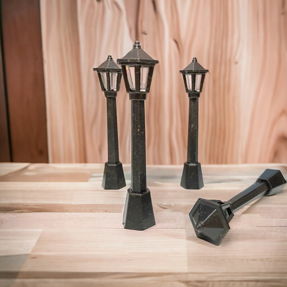 90000251（1点）ミニチュアドールハウス 街灯ランプ（非点灯式）ミニチュア街並み　ディテール　インテリア装飾　ホビー　ミニチュアアクセサリー - Image 2