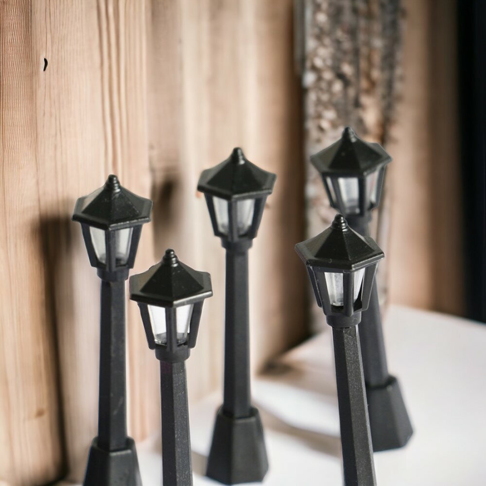 90000251（1点）ミニチュアドールハウス 街灯ランプ（非点灯式）ミニチュア街並み　ディテール　インテリア装飾　ホビー　ミニチュアアクセサリー - Image 3