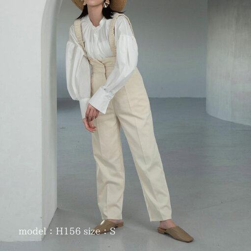 【送料無料】【Amiur】【Eim】shirring strap 2way salopette 【送料無料】【Amiur】【Eim】shirring strap 2way salopette