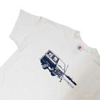 湘南・鎌倉 オリジナルTシャツ【鎌倉Tシャツ / T3と江の島】車Tシャツ シルクスクリーンプリント 洗濯OK 木綿 コットン 半袖 ギフトに最適 鎌倉・湘南・江の島 道具Tシャツ カラベル VW 日本の夏 鎌T 自然 動物 道具 海 ヤモリ 鎌倉土産