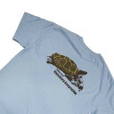 湘南・鎌倉 オリジナルTシャツ【鎌倉Tシャツ / ハッピータートル・バックプリント】グラフィックTシャツ シルクスクリーンプリント 洗濯OK 木綿 コットン 半袖 ギフトに最適 鎌倉・湘南・江の島 サーフィン サーフTシャツ 日本の夏 鎌T 自然 動物 海 亀 カメ Turtle