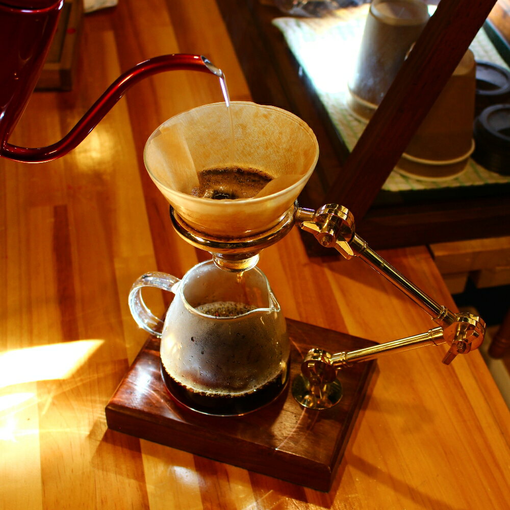 贅沢に優雅な時間|真鍮製コーヒースタンドセット|珈琲ドリッパー|夏はアイスコーヒー