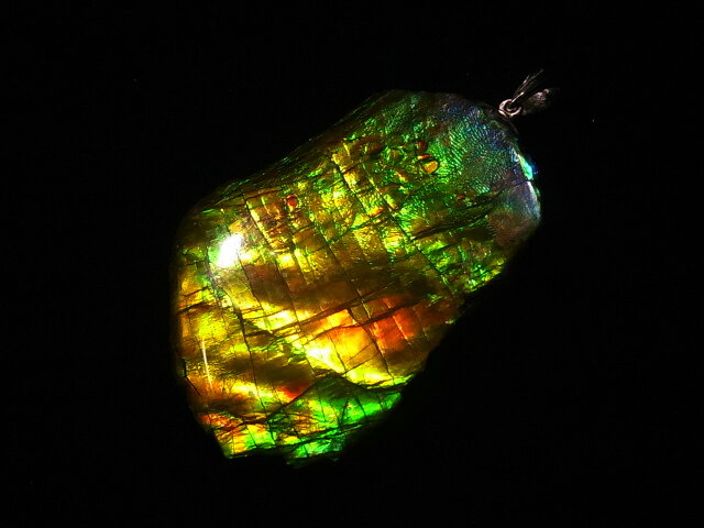 アンモライトフリーフォームオリジナルペンダントトップ