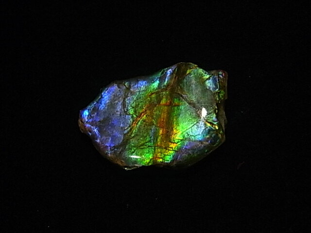 アンモライト 破片・欠片(かけら）稀少な カナダ アルバータ州 レスブリッジ産 アンモナイト 実物 レア 化石アンモライト研究所 発行  にも解説されている 自然が生んだ 美しき色