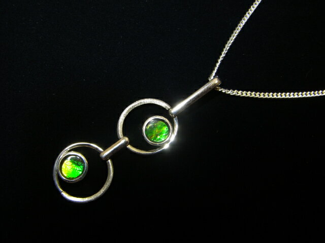 Rakuten - アンモライトシルバーネックレス（シルバー925使用）