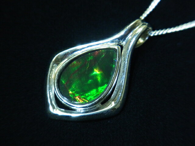 Rakuten - アンモライトシルバーネックレス（シルバー925使用）