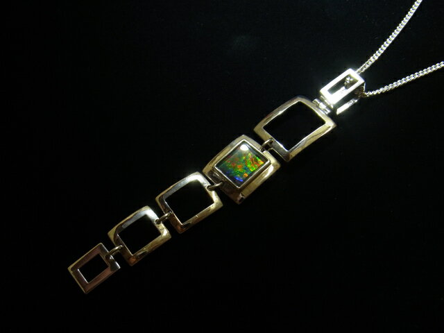 樂天商城 - アンモライトシルバーネックレス（シルバー925使用）