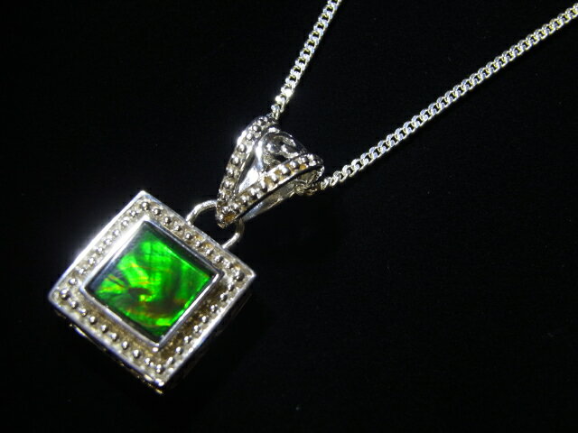 Rakuten - アンモライトシルバーネックレス（シルバー925使用）