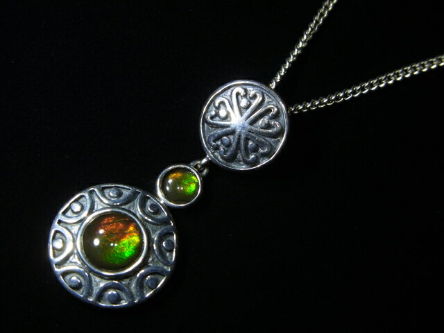 Rakuten - アンモライトシルバーネックレス（シルバー925使用）