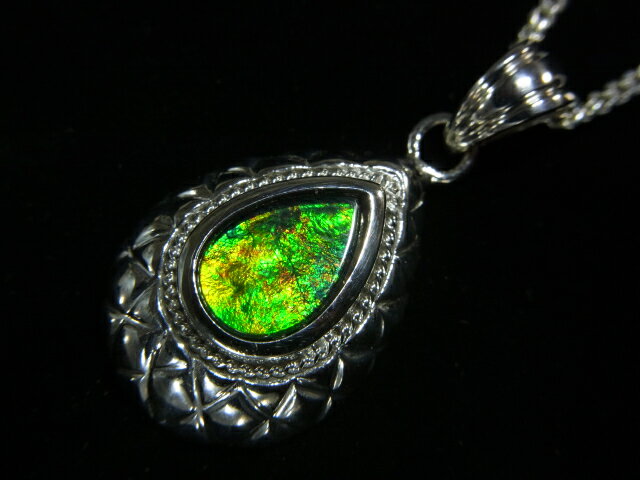 Rakuten - アンモライトシルバーネックレス（シルバー925使用）