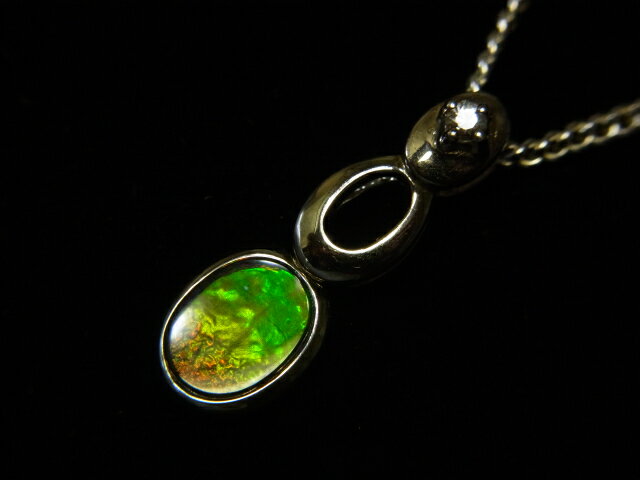 樂天商城 - アンモライトシルバーネックレス（シルバー925使用）