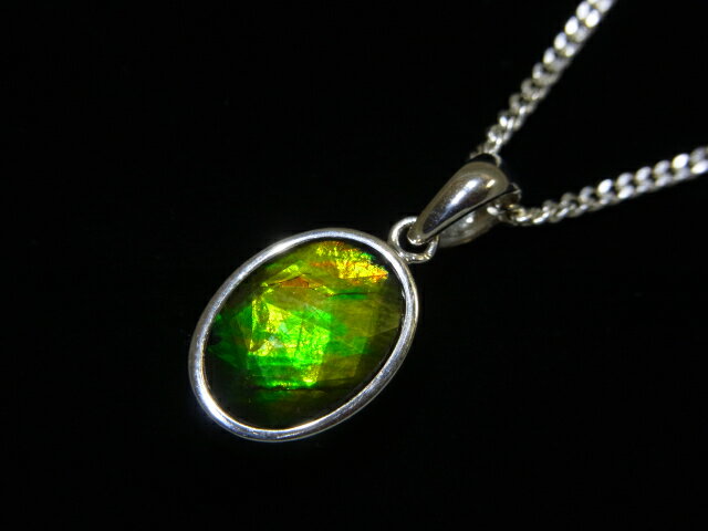 Rakuten - アンモライトシルバーネックレス（シルバー925使用）