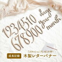 【10％OFFクーポン！4/24(水)20:00～23:59】レターバナーセット No.1シリーズ | 木製 | おしゃれ ウッド 誕生日 マンスリーカード マンスリーフォト 月齢 フォト 月齢フォト ガーランド お誕生日 飾り ハーフバースデー ケーキ ハンドメイド 100日祝い アルバム