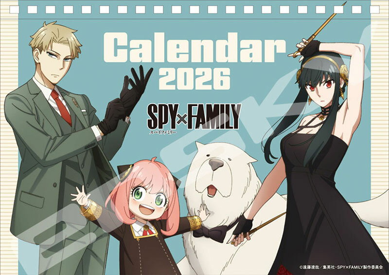 【送料込み】【取寄商品】 2026年カレンダー卓上 TVアニメ『SPY×FAMILY』26CL-0011[10/25発売]