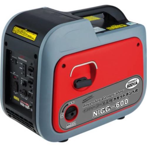 【送料無料】 NIGG-600　インバーター発電機（カセットボンベ式）ナカトミ