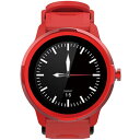 【送料無料】 QSW-01H-R スマートウォッチ レッド山善