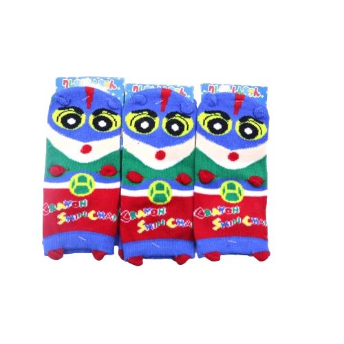 【送料無料】 キャラクターソックスKIDS (しんちゃん) （単色) (13-18cm) (3足セット)みっとめるへん社