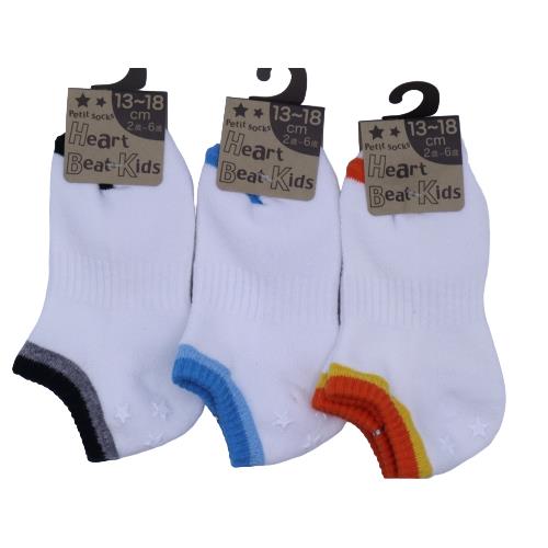 【送料無料】 キッズ ライン入り (ブラックライン・ブルーライン・レッドライン) (13-18cm) (3足セット)みっとめるへん社