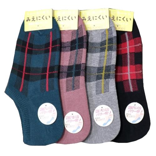 【送料無料】 スニーカーソックス (チェック柄) (アソート) (23-25cm) (おまかせ3足セット)みっとめるへん社 【送料無料】 スニーカーソックス (チェック柄) (アソート) (23-25cm) (おまかせ3足セット)みっとめるへん社