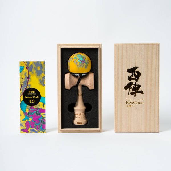 Bank of Craft×西陣織×430 KENDAMA [バンクオブクラフト×ニシジンオリ×フォーサーティーケンダマ] けん玉 KENDAMA ストリート 大人用 おしゃれ 人気 木製 3