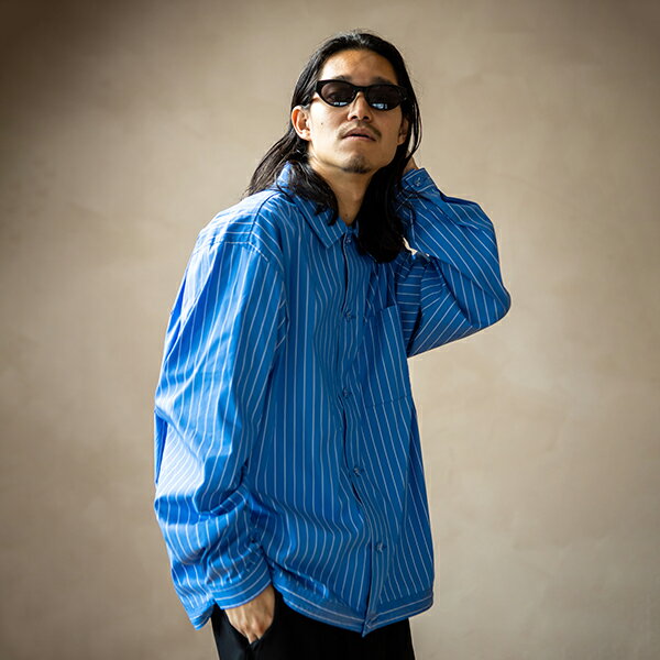 樂天商城 - 430 FOURTHIRTY フォーサーティー STRIPE COACH JACKET [ストライプ コーチ ジャケット]