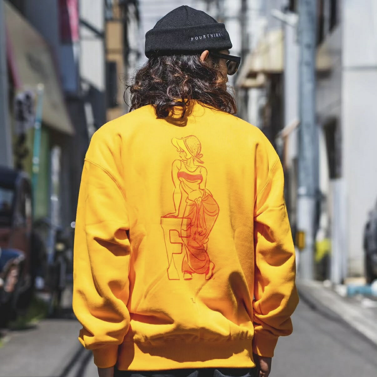 樂天商城 - 430 FOURTHIRTY フォーサーティー NF “MECHANIC GIRL” C/N SWEAT[メカニックギャルクルースエット]
