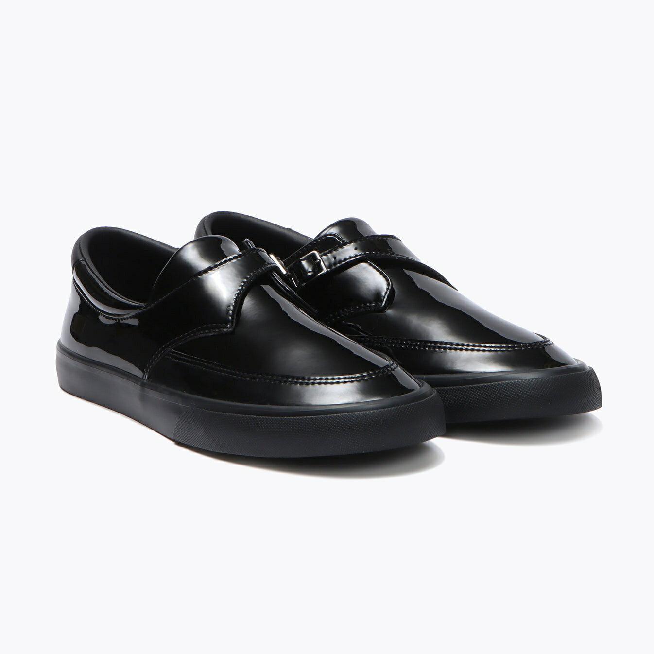 GRAVIS SKATEBOARDING REVERSE MONK STRAP - E.BLACK/BLACK グラビス スケート スニーカー