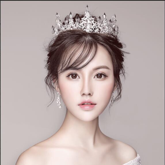 普通郵便送料無料★ピアスorイヤリング&ティアラの2点ジュエリーセット ブライズメイド