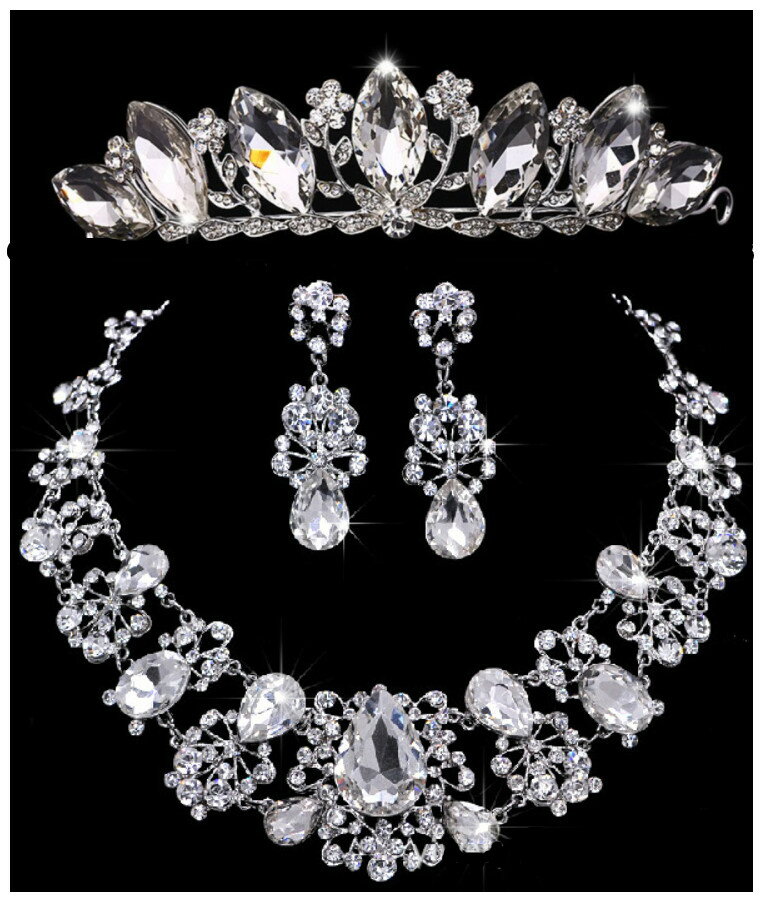 あす楽★【普通郵便で送料無料】セットでお買い得★豪華ウェディングジュエリー三点セット ブライズメイド