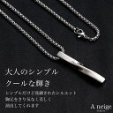 【ポイント10倍 送料無料】 Aneige アネージュ ネックレス メンズ サージカルステンレス 金属アレルギー対応 プレート スティック ペンダント アクセサ...
