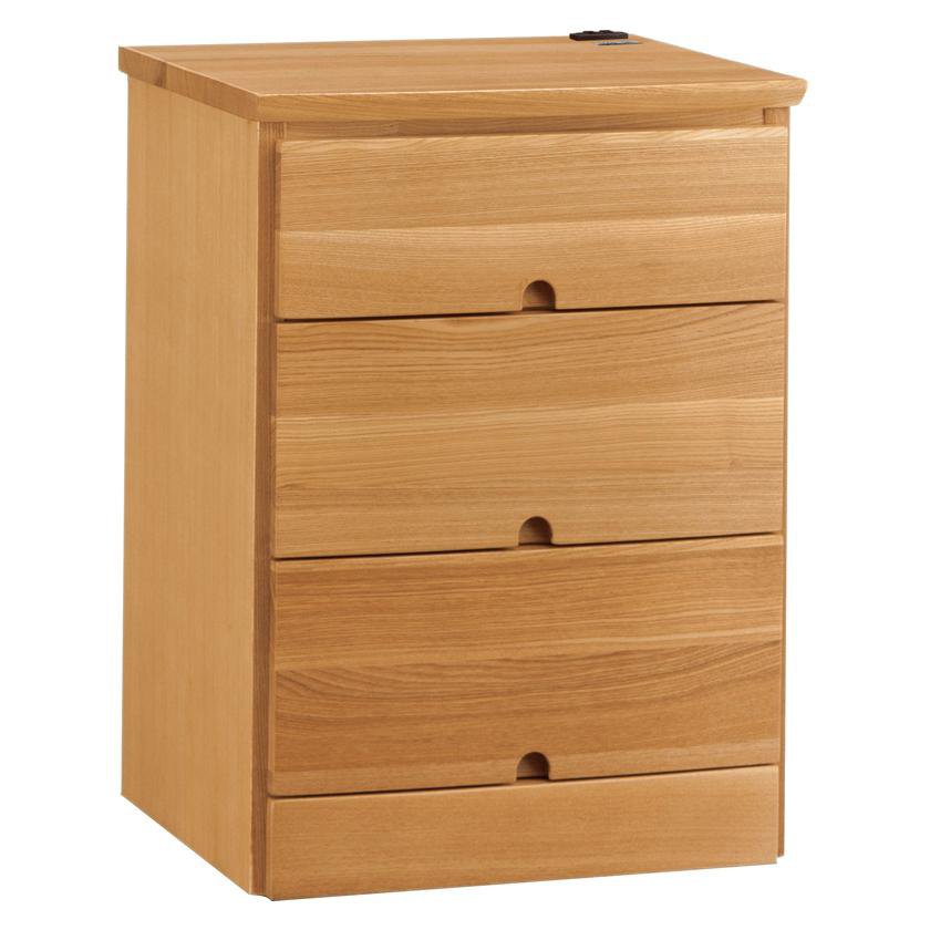 ナイトテーブル サイドテーブル テーブル 隠しキャスター ナチュラル ベッドサイド ベッドサイドテーブ..