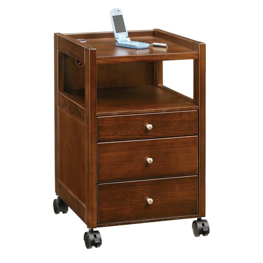 ナイトテーブル サイドテーブル ダークブラウン ベッドサイド ベッドサイドテーブル ミニチェスト サイ..