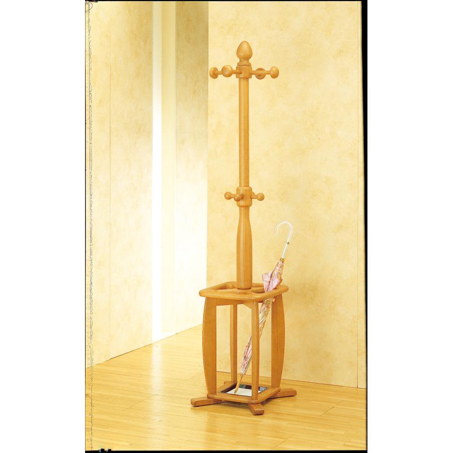 コートハンガー ポールハンガー コート掛け 木製ポールハンガー ナチュラル ハンガーラック ポールスタンド 木製ハンガー 木製 帽子掛け 玄関