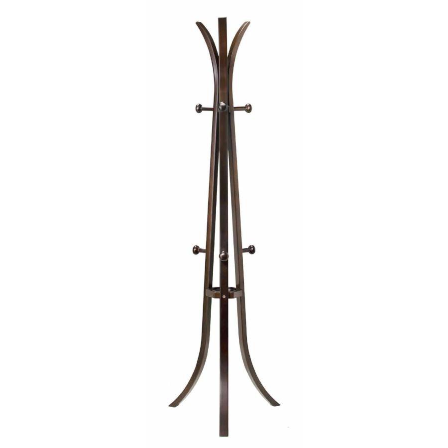 コートハンガー ポールハンガー コート掛け 木製ポールハンガー ウエンジ ハンガーラック ポールスタンド 木製ハンガー 木製 帽子掛け 玄関