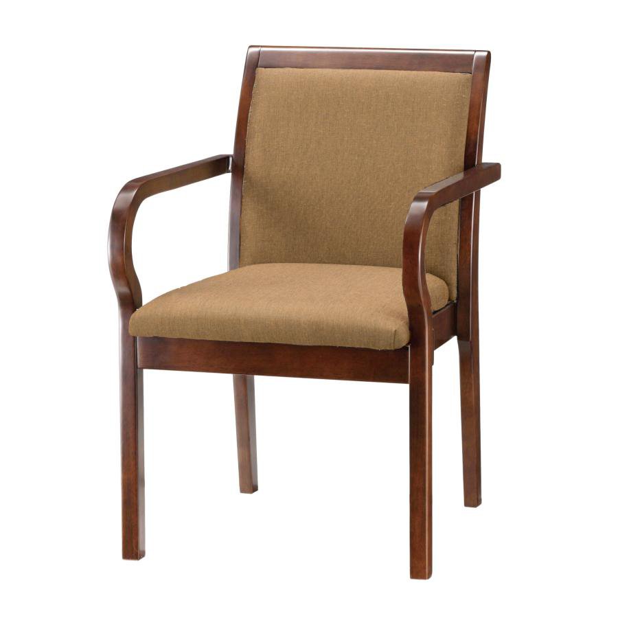 Rakuten - スタッキングチェア サポートチェア 完成品 立ち座りサポート ダイニングチェア 椅子 肘付 補助 天然木製チェア ブラウン